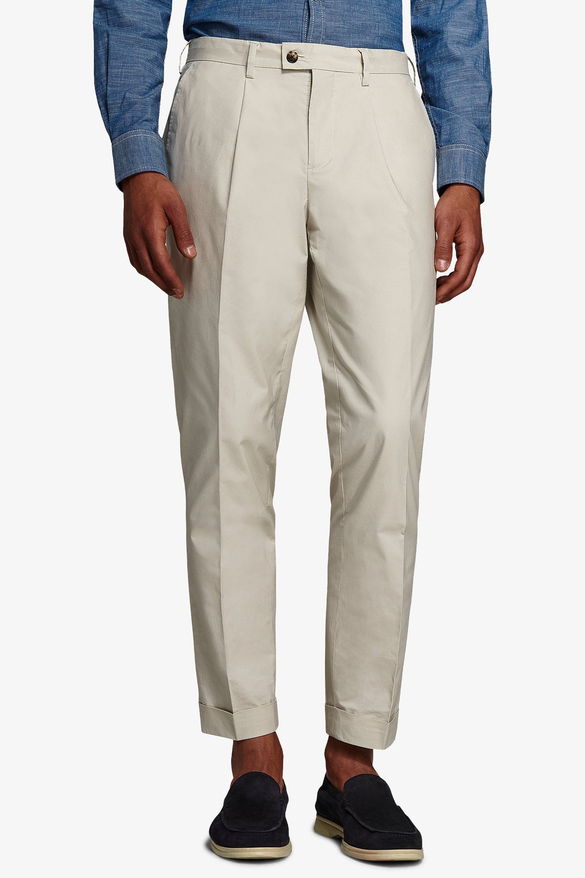 Pantalone da abito tela paracadute pomice slim-Dan John