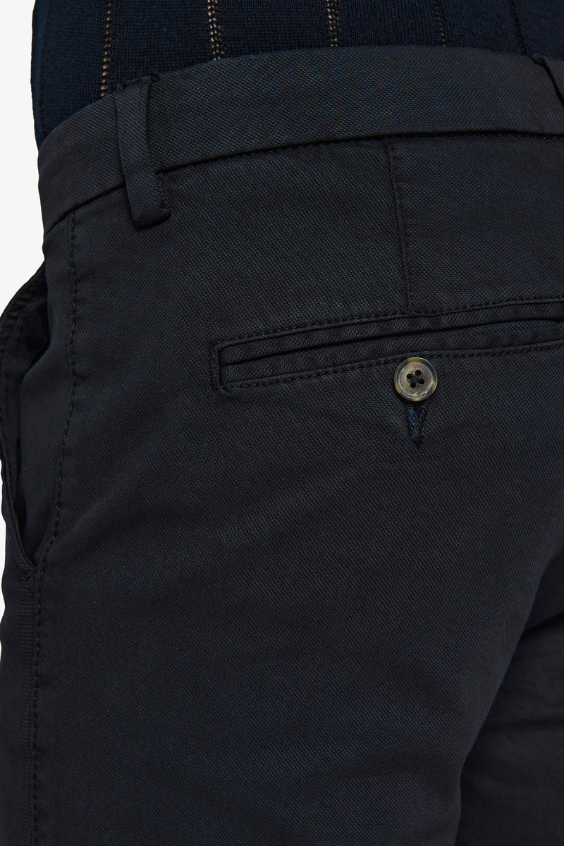 Pantalone in canvas tinto capo nero slim-Dan John