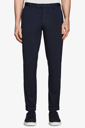 Pantalón de traje de punto elástico relax tech color azul
