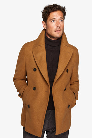 Peacoat doppiopetto ocra-Dan John