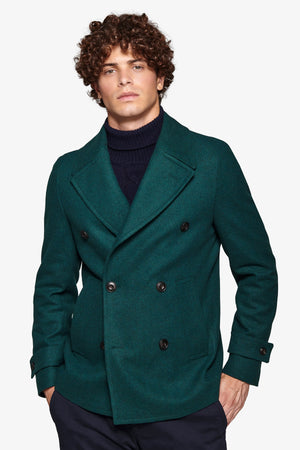 Peacoat doppiopetto ottanio-Dan John