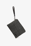 Pochette bimateriale nero-Dan John