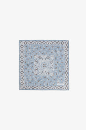 Pochette disegno cashmere celeste-Dan John