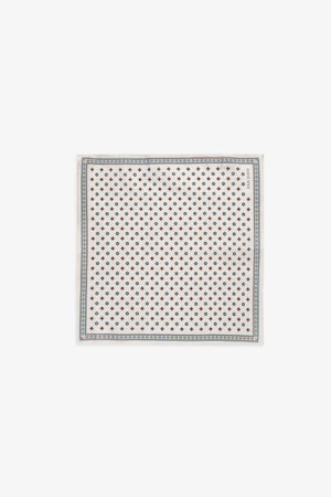 Pochette disegno geometrico fiore panna-Dan John