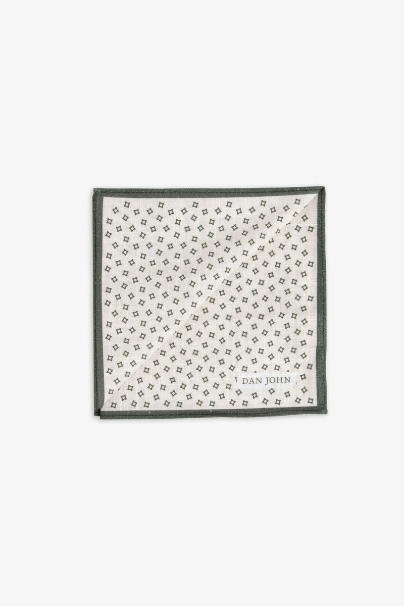 Pochette disegno micro fiore panna-Dan John