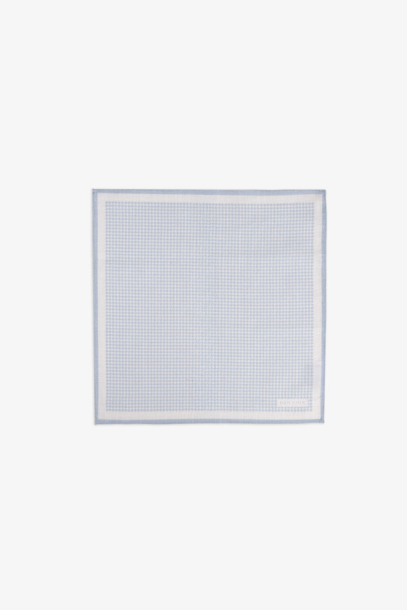 Pochette micro check celeste-Dan John