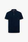 Polo piquet di cotone denim-Dan John