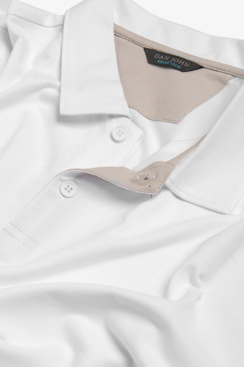 Polo relax tech bianca-Dan John