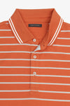 Polo rigata in jersey arancio-Dan John