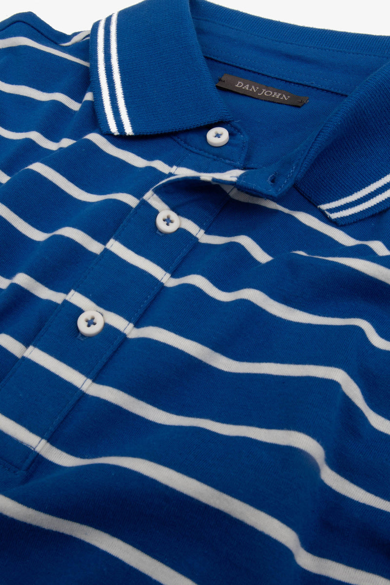 Polo rigata in jersey royal-Dan John