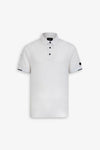 Polo tecnica con bottoni bianca DNJ-Dan John