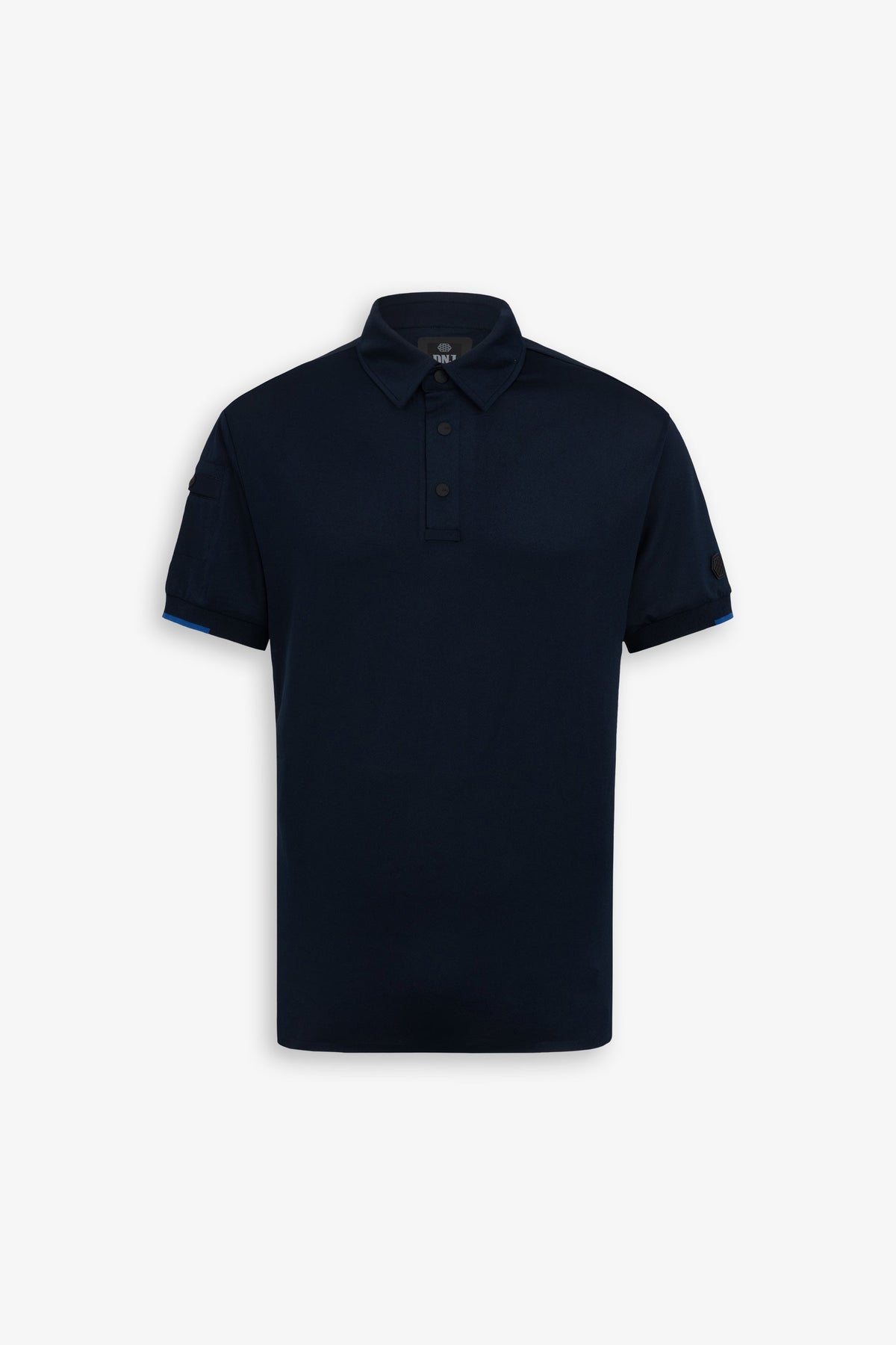 Polo tecnica con bottoni blu DNJ-Dan John