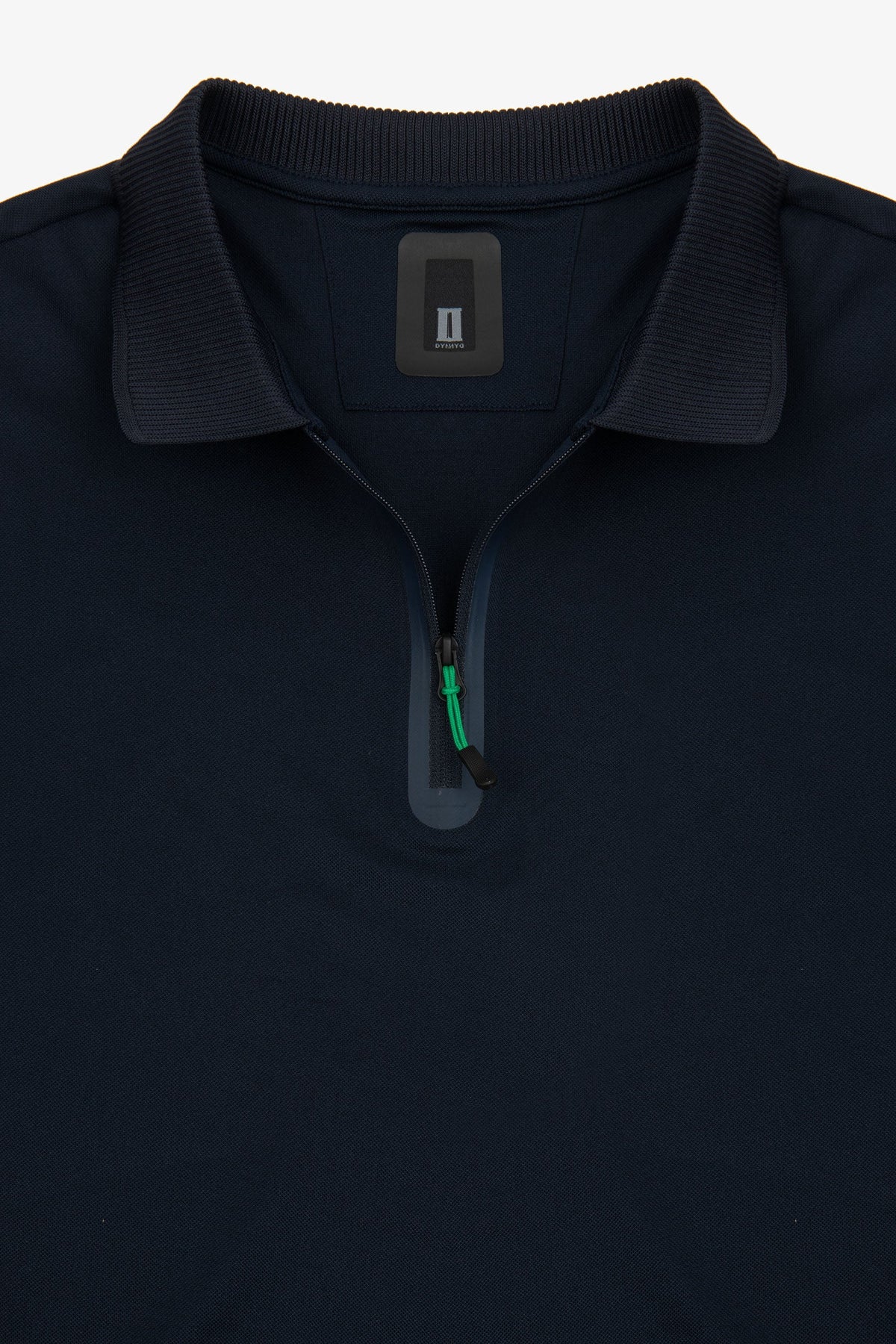 Polo tecnica con zip blu DNJ-Dan John