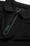Polo tecnica con zip nero DNJ-Dan John