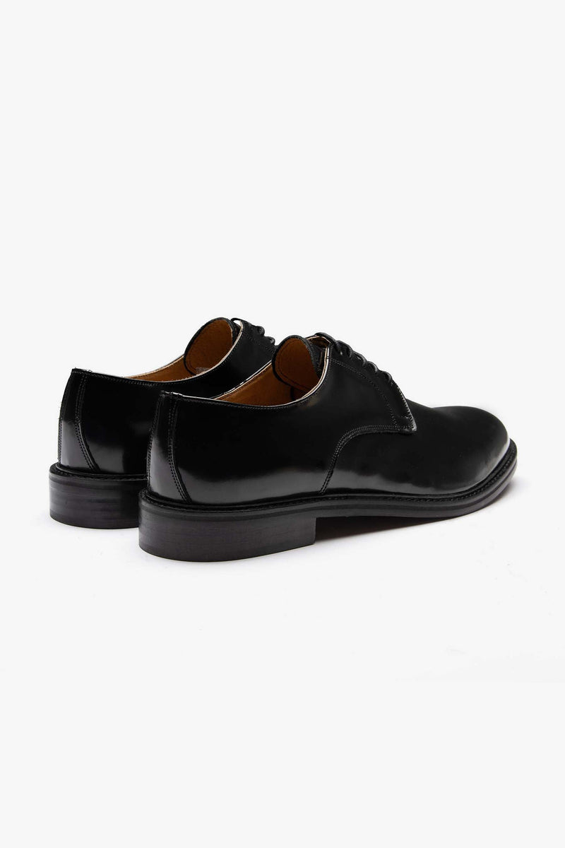 Scarpa classica derby suola in cuoio nera-Dan John