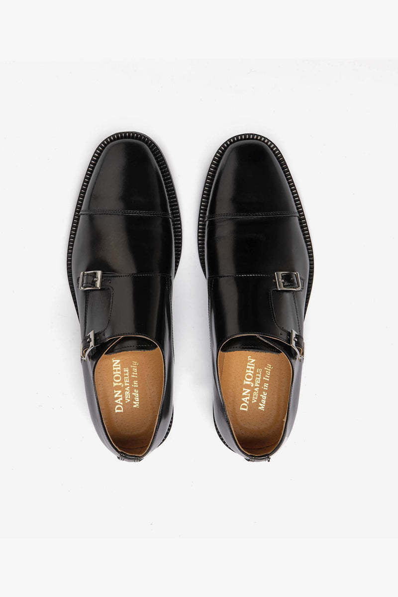 Scarpa doppia fibbia nera-Dan John