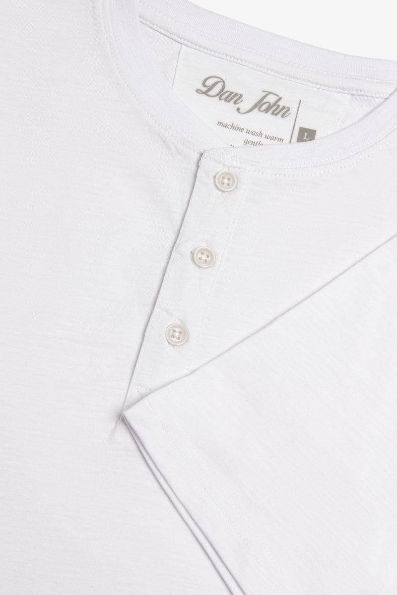 T-shirt chester effetto fiammato bianco-Dan John