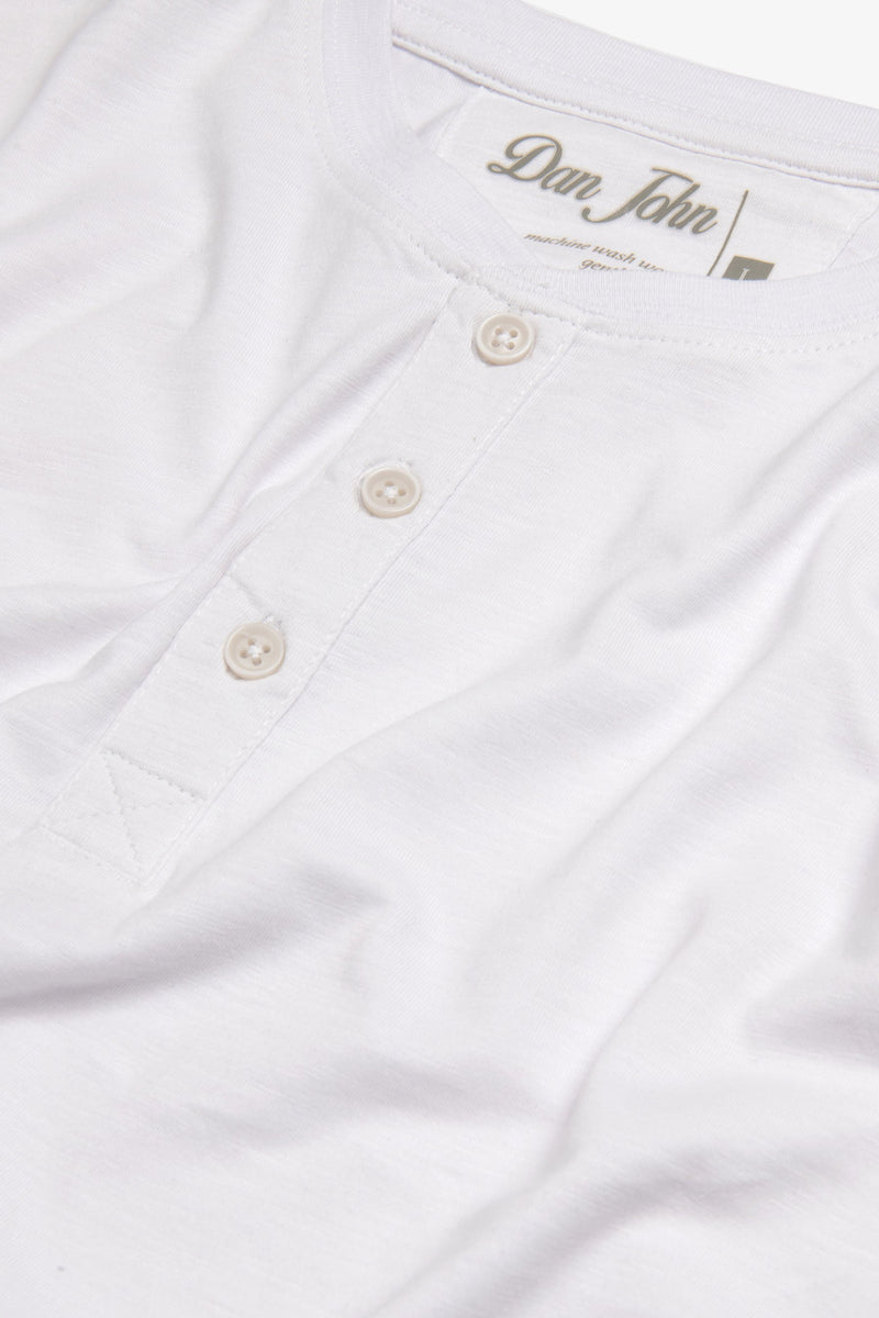 T-shirt chester effetto fiammato bianco-Dan John