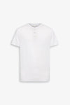 T-shirt chester effetto fiammato bianco-Dan John