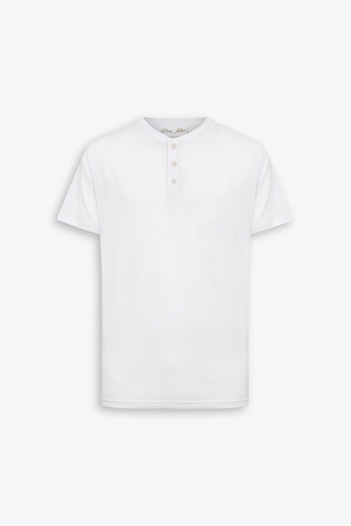 T-shirt chester effetto fiammato bianco-Dan John