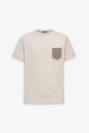 T-shirt girocollo con taschino fantasia corda-Dan John