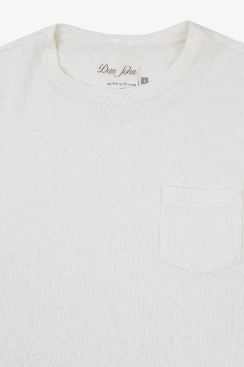 T-shirt girocollo effetto spugna papiro-Dan John