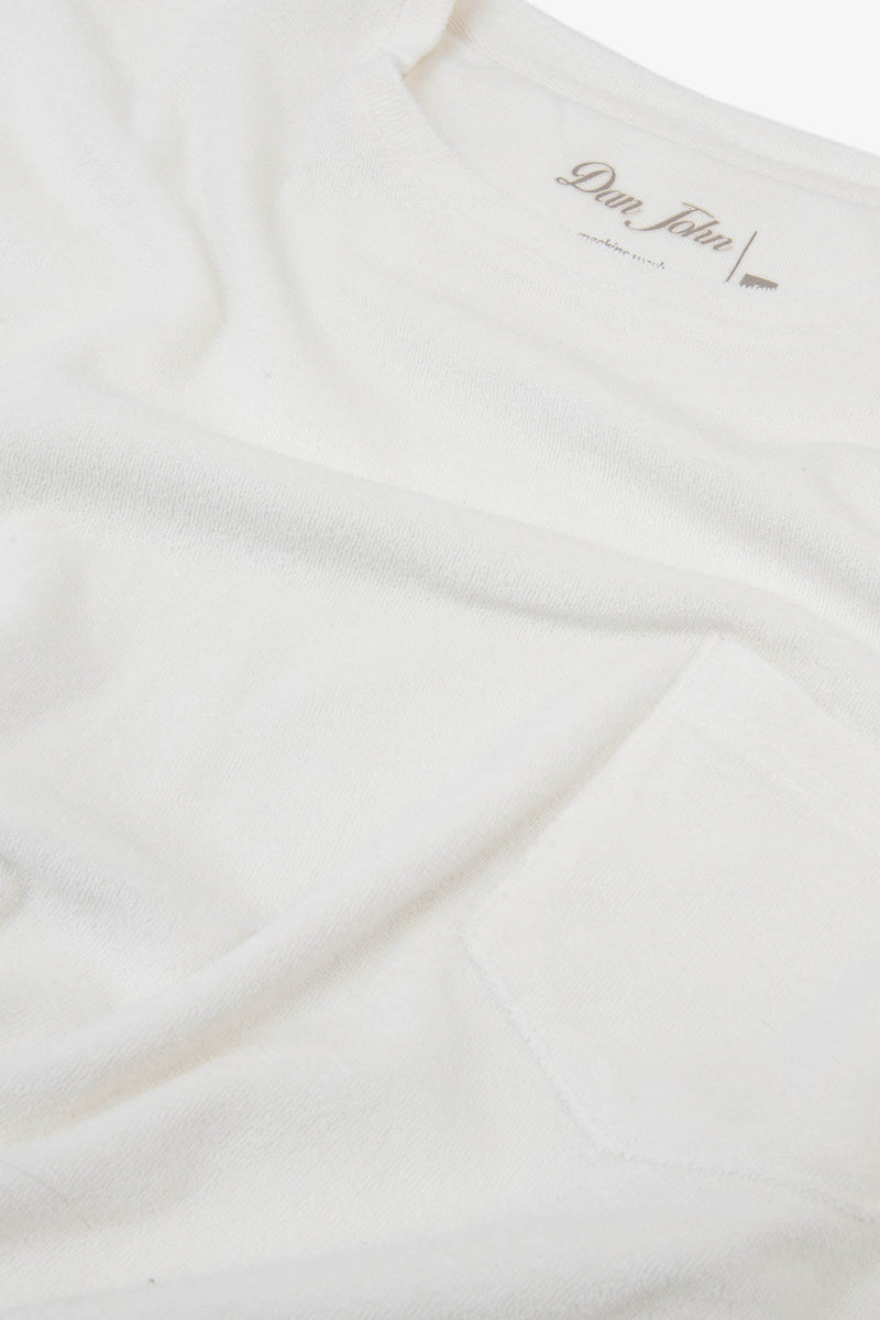 T-shirt girocollo effetto spugna papiro-Dan John