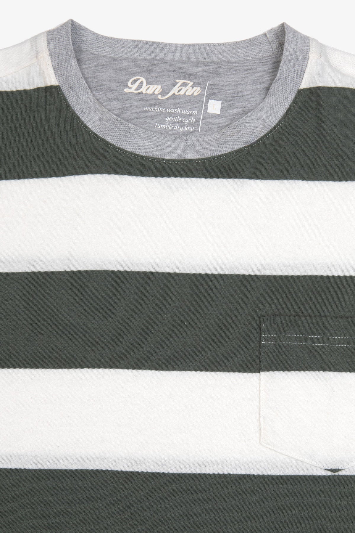 T-shirt in maglia a righe malva-Dan John