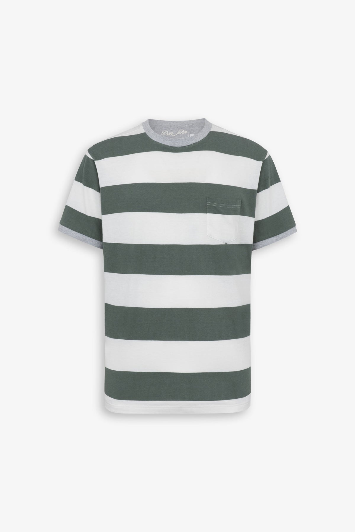 T-shirt in maglia a righe malva-Dan John