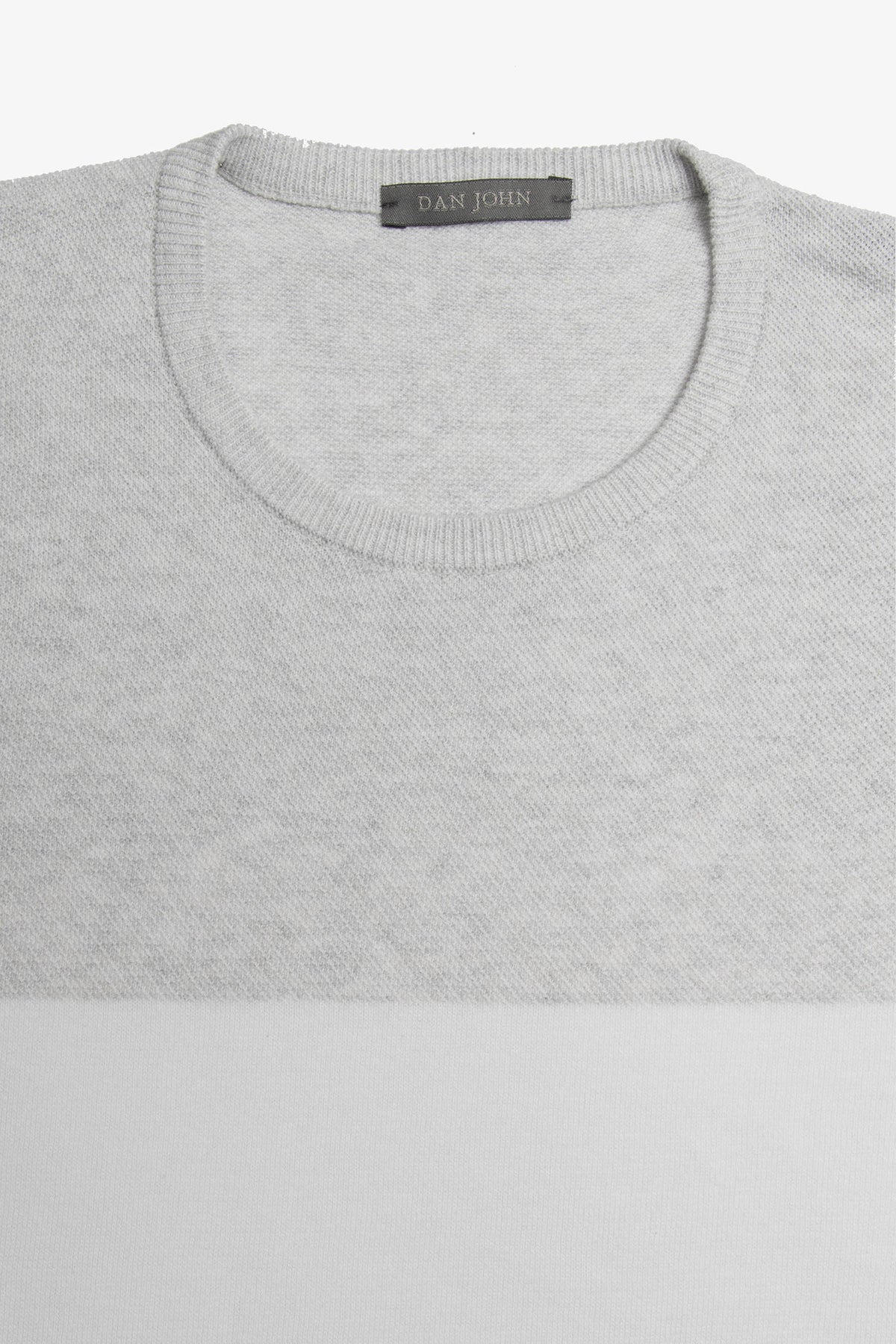 T-shirt in maglia riga piazzata polvere-Dan John