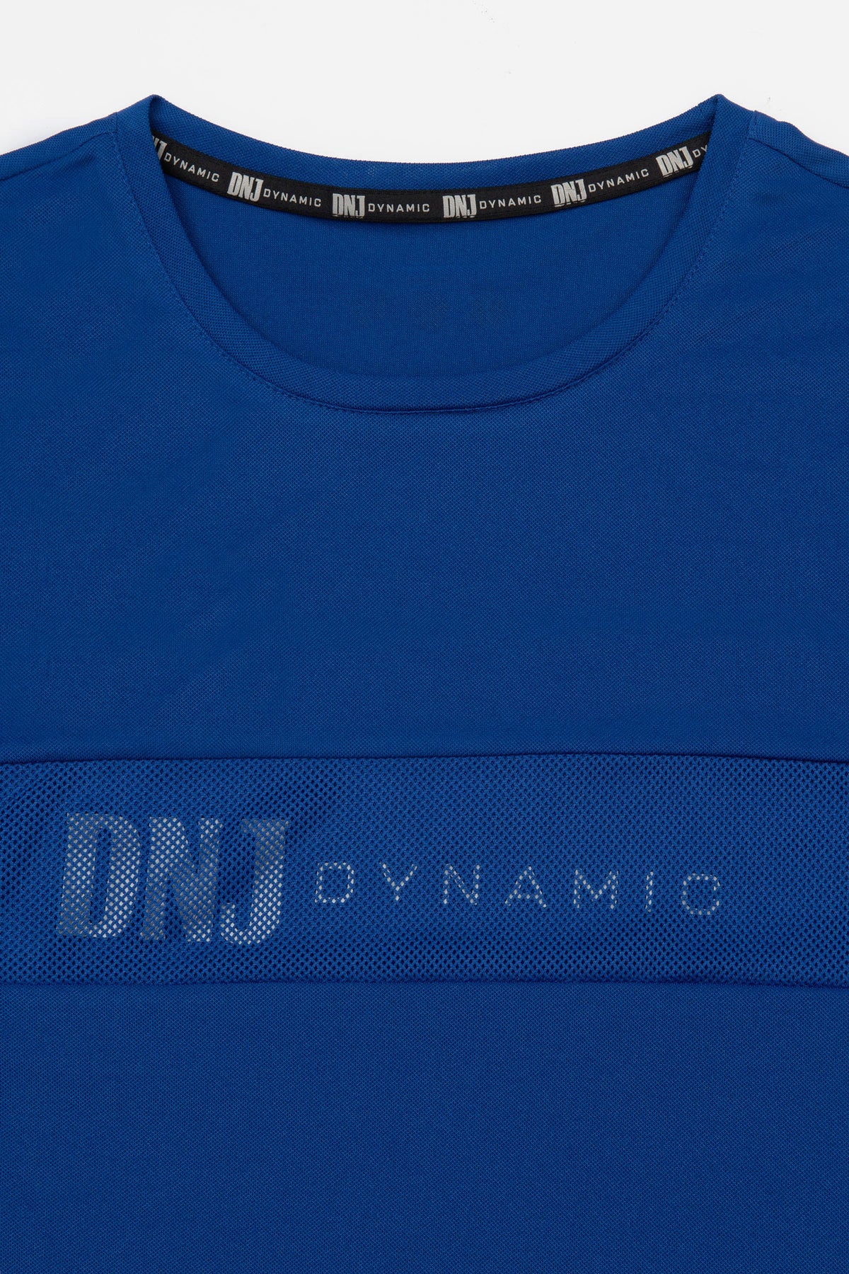T-shirt inserto rete con logo royal DNJ-Dan John