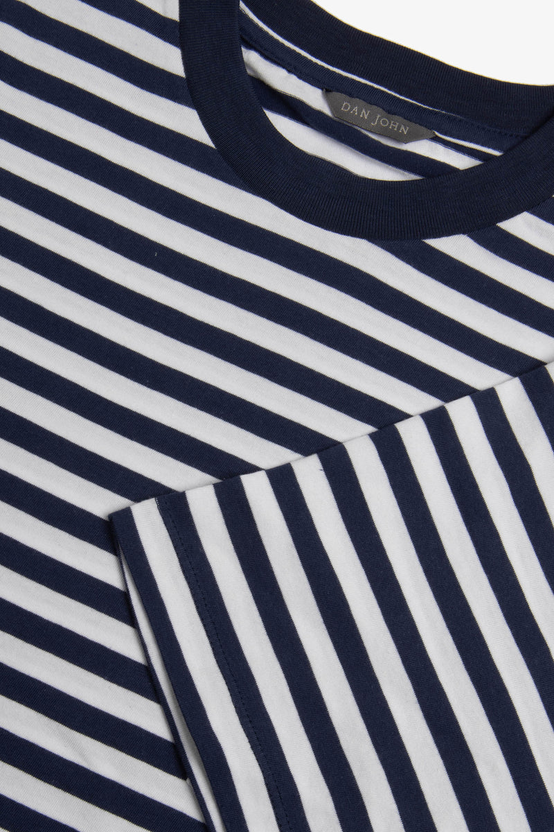 T-shirt rigata blu-Dan John