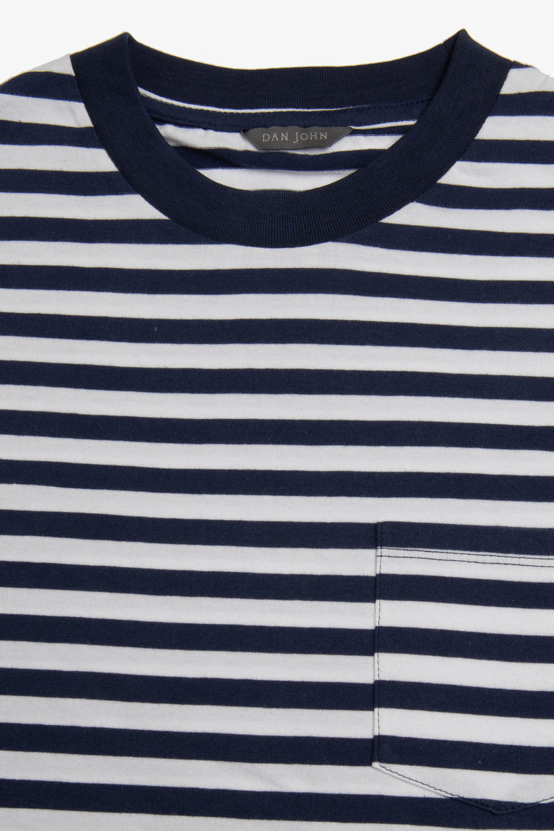 T-shirt rigata blu-Dan John