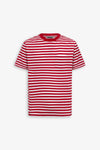 T-shirt rigata rosso-Dan John