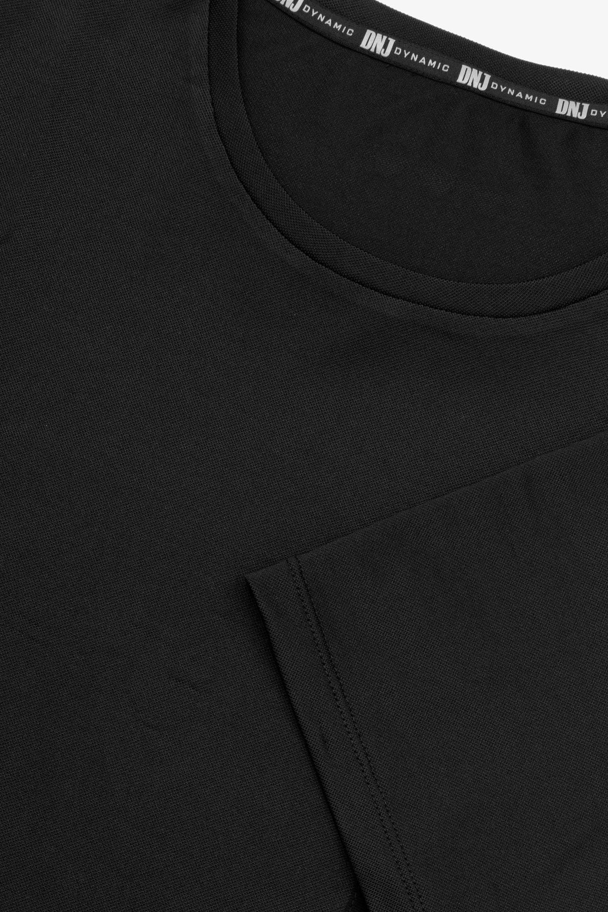 T-shirt tecnica con taschino DNJ nera-Dan John