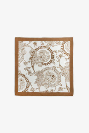 Bandana disegno astratto tabacco