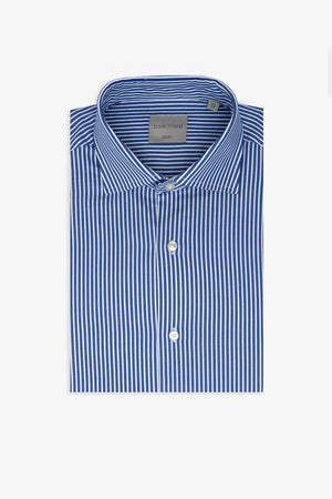 Blue striped shirt