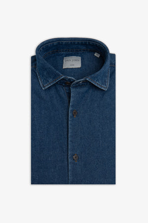 Camicia denim lavaggio scuro chambray-Dan John