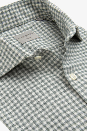 Sage Vichy flannel shirt