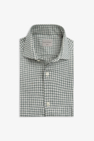 Sage Vichy flannel shirt