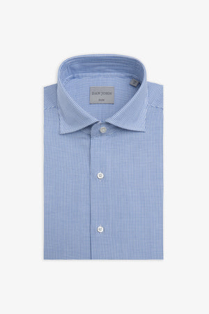 Camicia micro armaturata blu-Dan John