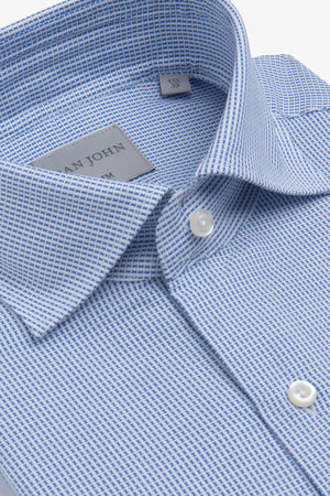 Camicia micro armaturata blu-Dan John