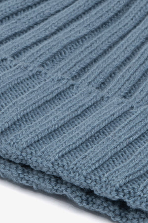 Gorro canalé azul celeste