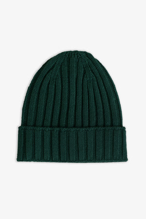 Gorro de canalé verde