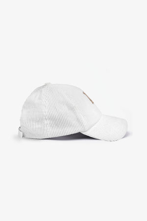 Casquette DNJ en velours crème