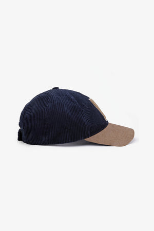 Casquette DNJ en laine bouclée bleue