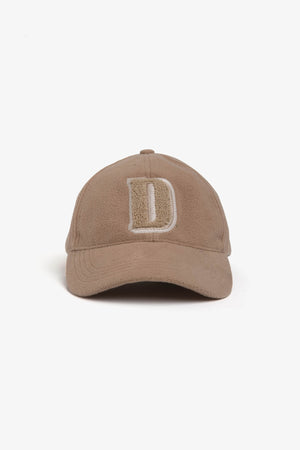 Casquette DNJ en laine bouclée camel