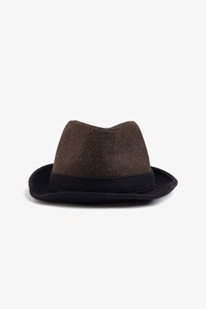 Cappello herringbone moro