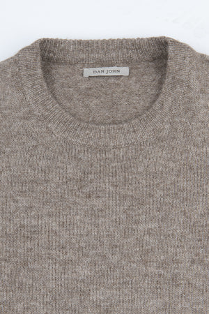 Pull ras du cou lambswool gris tourterelle