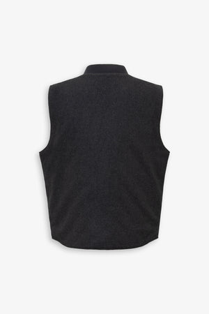 Gilet effetto flanella grigio medio